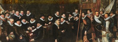 Reception of the Civic Guard at the Saint Sebastian Range by the Municipality of The Hague by Jan Anthonisz. van Ravesteyn